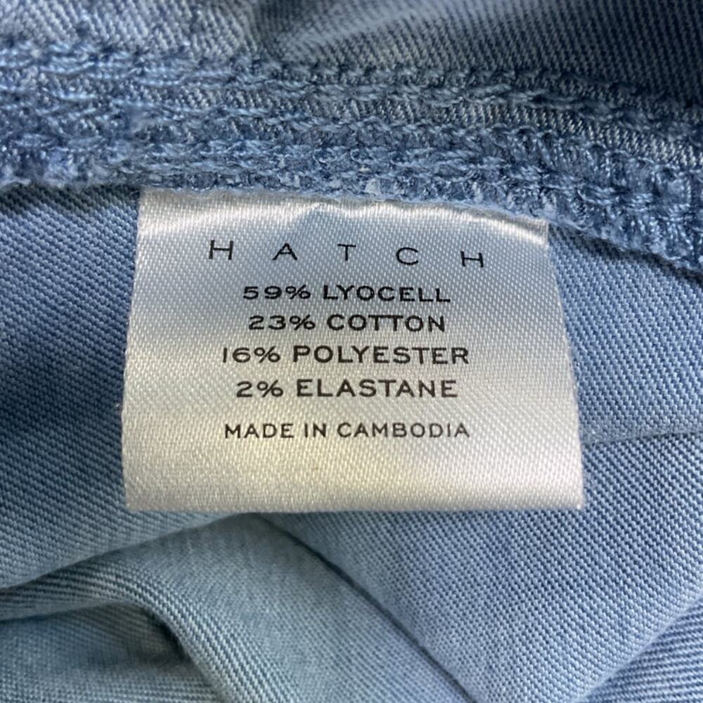 Hatch Relaxed Blue Denim Joggers Size 2 - Picture 4 of 5